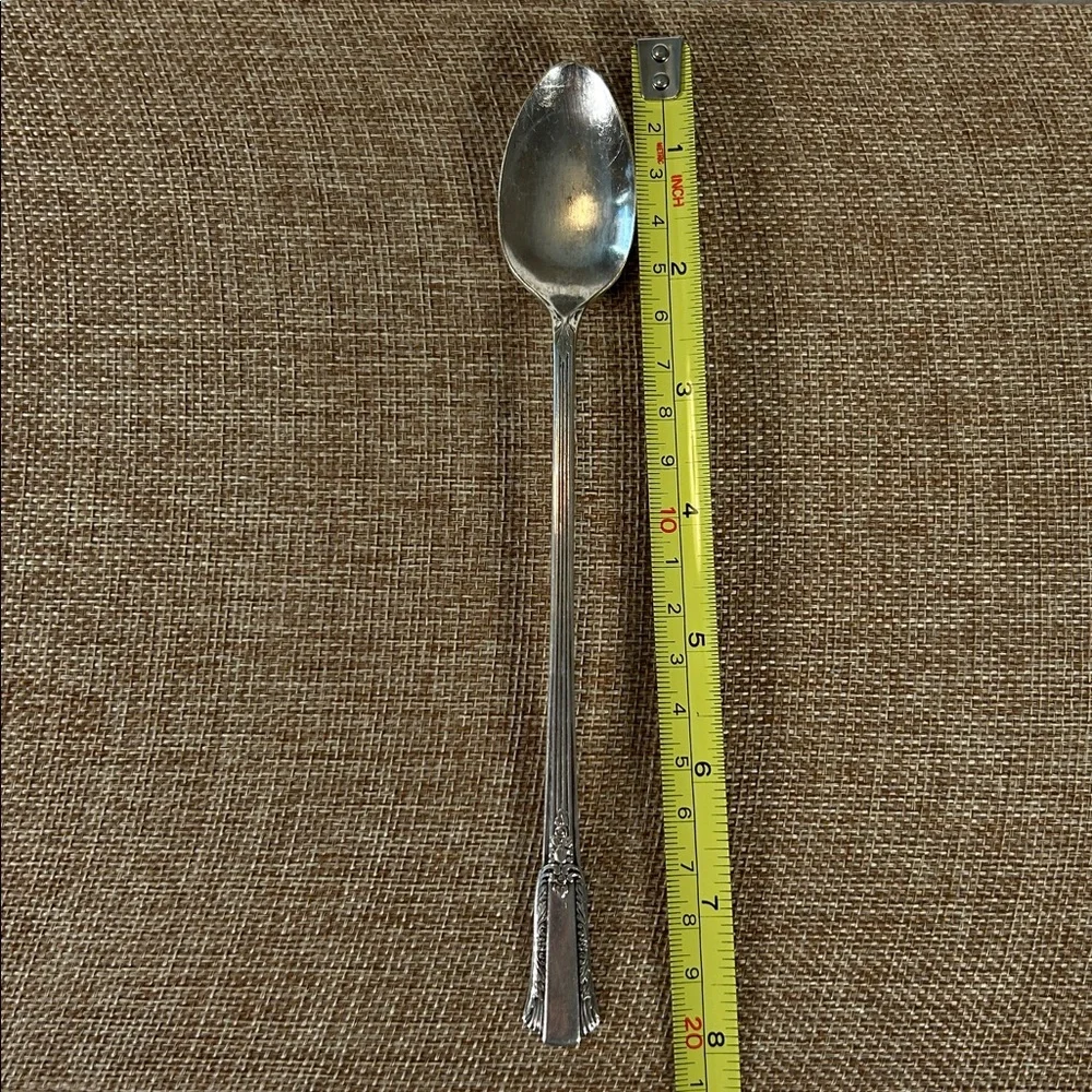 Assorted Dessert/Iced Tea Spoon Set - Polished Stainless Look, Set of 5